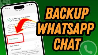 How To Backup Your WhatsApp Chat  Full Guide [upl. by Nirre]