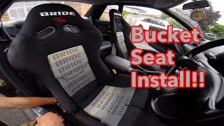 How to install bucket seats Skyline r32 [upl. by Jenkel]