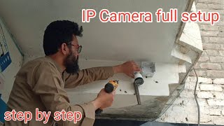 how to install IP camera  IP Camera installation [upl. by Caldeira]