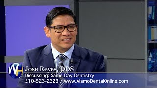 Same Day Dentistry amp Dental Implants with San Antonio TX dentist Dr Jose Reyes [upl. by Watkin263]