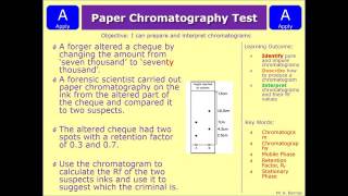 GCSE Chemistry 19 Retention Factor Interpreting Chromatograms [upl. by Telfer622]