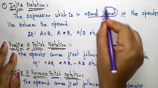 Infix Prefix and Postfix  Notations  Data Structures  Lec14  Bhanu Priya [upl. by Varick640]