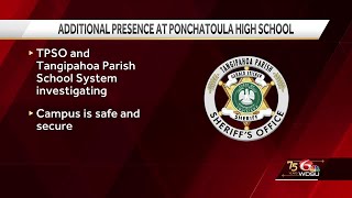 Tangipahoa Parish Sheriffs Office responding to incident at Ponchatoula High School [upl. by Cami]