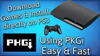 How To Install Games with PKGi on PS3 [upl. by Eiramanna]