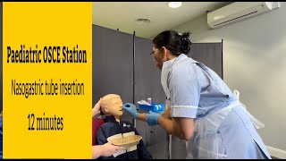 PAEDIATRIC OSCE Station NGT insertion [upl. by Claudie85]