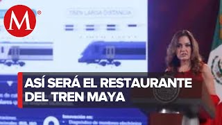 Presentan vagones restaurante del Tren Maya [upl. by Namas]