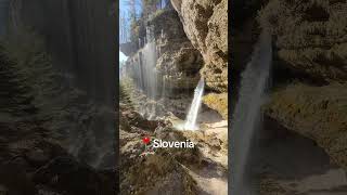 🇸🇮 Slovenia Upper Peričnik Waterfall guramiways [upl. by Fowle]