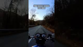 1980 Suzuki GS1000 pov ride [upl. by Leizar]