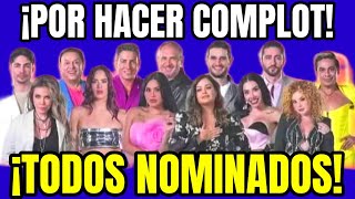 TODOS LOS FAMOSOS NOMINADOS POR HACER COMPLOT LA CASA DE LOS FAMOSOS MÉXICO lcdlfmx [upl. by Lawley]