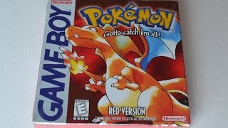 New Factory Sealed Pokemon Red Version Unboxing Complete in Box Opening [upl. by Vevine]