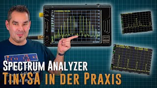 Spektrumanalysator 📈 TinySA Praxis  UKW Empfang Oberwellen FM Hub [upl. by Nahallac]