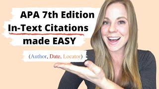 InText Citations Made Easy APA 7th Edition Format [upl. by April]