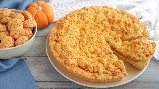 CROSTATA SBRICIOLATA DI ZUCCA Ricetta Facile  CRUMBLE PUMPKIN PIE Easy Recipe [upl. by Nivahb95]