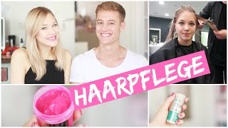 MEINE HAARPFLEGE  FRISEURBESUCH I BALAYAGE KÜHLES BLOND mit Special Guest [upl. by Burrill]