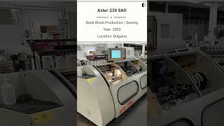 Used Book Block Production  Sewing Machine  Aster220 SAO for SALE Machinedalal [upl. by Rebmyk678]