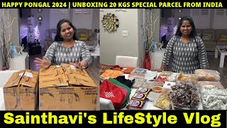 Unboxing 20 Kgs Parcel from India  Sainthavis USA Tamil Vlog [upl. by Schluter183]