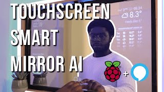 Smart Mirror Touchscreen with Face ID using Raspberry Pi 4  Full Tutorial [upl. by Fraser]