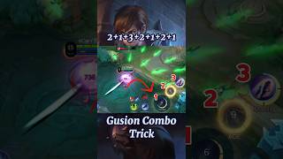 Gusion Tutorial Combo  Mobile Legends bang bang mlbb shorts [upl. by Htidirrem670]