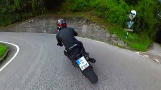 Suzuki GSXS 750 360 POV Mountain Ride Uncut Insta 360 X2 [upl. by Relyk]