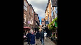 The Shambles travel york medieval diagonalley walkingtour shambles harrypotter england uk [upl. by Bowes]