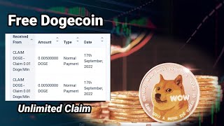 Free Fogecoin ◼ Unlimited Claim every 1 minutes  Faucet Doge Dengan Bayaran Tinggi [upl. by Ahsenyl]