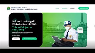 Tata Cara PPDB Online SMP 2021 Kota Malang [upl. by Ydurt859]