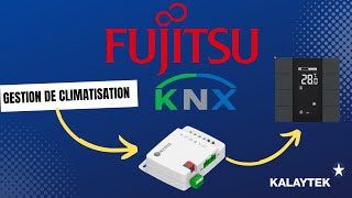 Programmation domotique KNX ETS Gestion climatisation depuis iswitch INTERRA AIDOO AIRZONE Fujitsu [upl. by Adin958]