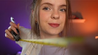 ASMR Measuring you For Your Halloween Costume 🎃 Messing with your face tracing amp drawing [upl. by Eylhsa620]