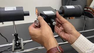 How to use Lummer Brodhum photometer lamp house setting in Hindi Abron Exports physics experiment [upl. by Georgena104]