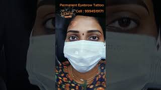 Eyebrow microblading microblading eyebrows before and after Eyebrow tattoo permanent Trichy shop [upl. by Bortz]