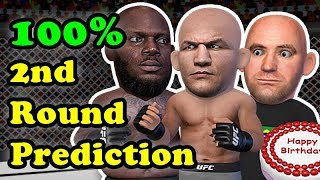 Junior dos Santos TKOs Derrick Lewis as he predicted in the 2nd round [upl. by Karilla107]