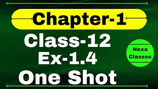 One Shot Class 12 Ex 14 Math  Relation amp Function  One Shot Ex 14 Class 12 Math  One Shot [upl. by Emya]