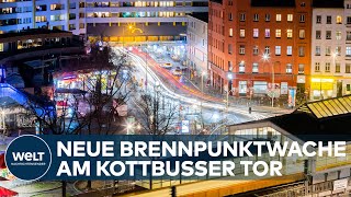 POLIZEIWACHE AM KOTTI Mehr Sicherheit für Berlins Brennpunkt Kottbusser Tor  Anwohnern gefällt es [upl. by Alvita772]