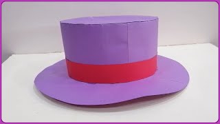 How to make a cardboard hat  Cardboard hat  Paper craft [upl. by Catherin]