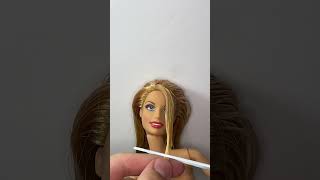 Turning Barbie into Taylor Swift  Thrift doll Makeover 5 shorts taylorswift [upl. by Dacia972]