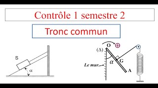 Contrôle 1 modèle1 2 ème semestre tronc commun scientifique [upl. by Htebzile]