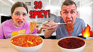 Eating The WORLDS SPICIEST Ramen Noodles Challenge  JKREW [upl. by Alag483]