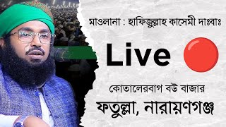 Live 🔴 মাওলানা হাফিজুল্লাহ কাসেমী। ফতুল্লা নারায়ণগঞ্জ Mohanagar Tv [upl. by Celio]