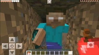 Minecraft Pe Herobrine Seed And Sighting 100 REAL [upl. by Bartolemo617]