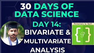 Day 14 Bivariate and Multivariate Analysis  Demonstration using Matplot [upl. by Jordison616]