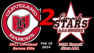 2024 02 10 Barons vs Esmark Stars 2011 AAA GM2 [upl. by Martine]