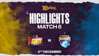 Match Highlights Bengaluru Bulls vs Bengal Warriors  December 4  Pro Kabaddi Season 10 [upl. by Reichel]