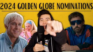 2024 GOLDEN GLOBE NOMINATIONS REACTION [upl. by Ttennej]