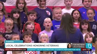 Veterans Day Saluted Across the Country Local Schools Honor Veterans with Songs and Special Guests [upl. by Sarchet]