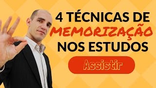 Memorização 4 Técnicas Simples e Eficientes de MEMORIZAÇÃO NOS ESTUDOS [upl. by Jeunesse]