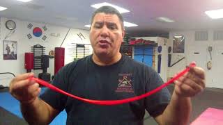 Gary Hernandez martial arts with new Garrote bracelet [upl. by Meakem]