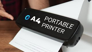 This is A4 Portable Printer  Ultimate Inkless Bluetooth Printer for Professionals and Travelers [upl. by Conners308]