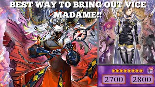 A New Way To Bring Out Vice Madame Pure Witchcrafter Deck GuideDeck Profile  Yugioh Master Duel [upl. by Airres]