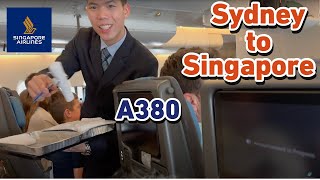 Singapore Airlines A380 Sydney to Singapore  MUST WATCH [upl. by Torres319]