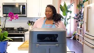 CruxGG 6 in 1 9qt Air Fryer with TriZone Technology review and demo [upl. by Mcdonald]